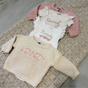 “Kennedy” embroidered baby bundle